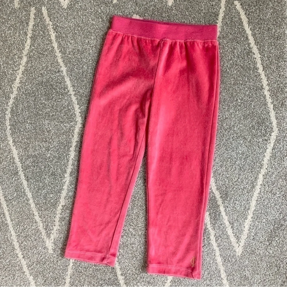 Juicy Couture Hot Pink Velvet Pants Size 4